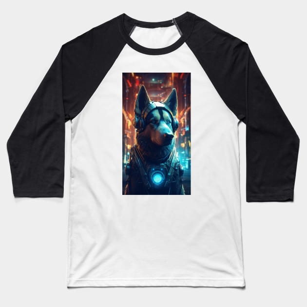 K9 Cyborg Baseball T-Shirt by AviToys